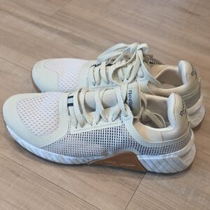 Reebok Beige and Light Gray Athletic Shoes